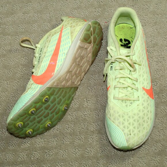 Size 6.5 Men's - Nike Zoom Rival XC 5 Barely Volt Hyper Orange Unisex - Picture 1 of 7